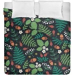 Pattern Forest Leaf Flower Motif Duvet Cover Double Side (King Size)