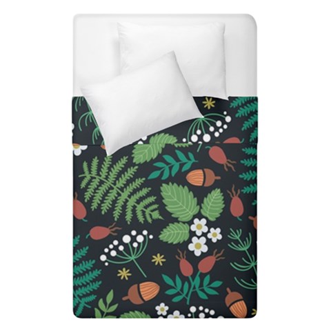Pattern Forest Leaf Flower Motif Duvet Cover Double Side (Single Size) from ArtsNow.com