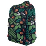 Pattern Forest Leaf Flower Motif Classic Backpack