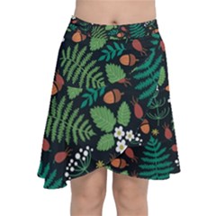 Chiffon Wrap Front Skirt 