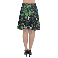 Chiffon Wrap Front Skirt 