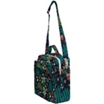 Pattern Forest Leaf Flower Motif Crossbody Day Bag