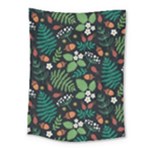 Pattern Forest Leaf Flower Motif Medium Tapestry