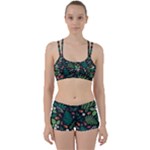 Pattern Forest Leaf Flower Motif Perfect Fit Gym Set