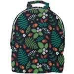 Pattern Forest Leaf Flower Motif Mini Full Print Backpack