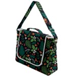 Pattern Forest Leaf Flower Motif Box Up Messenger Bag