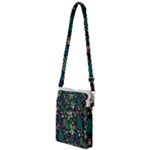 Pattern Forest Leaf Flower Motif Multi Function Travel Bag
