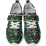 Pattern Forest Leaf Flower Motif Men s Velcro Strap Shoes