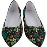 Pattern Forest Leaf Flower Motif Women s Block Heels 