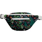 Pattern Forest Leaf Flower Motif Fanny Pack