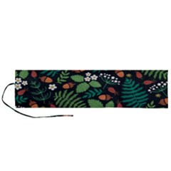 Pattern Forest Leaf Flower Motif Roll Up Canvas Pencil Holder (L) from ArtsNow.com