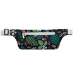 Pattern Forest Leaf Flower Motif Active Waist Bag