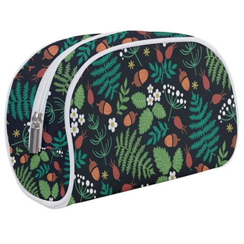 Pattern Forest Leaf Flower Motif Make Up Case (Medium) from ArtsNow.com