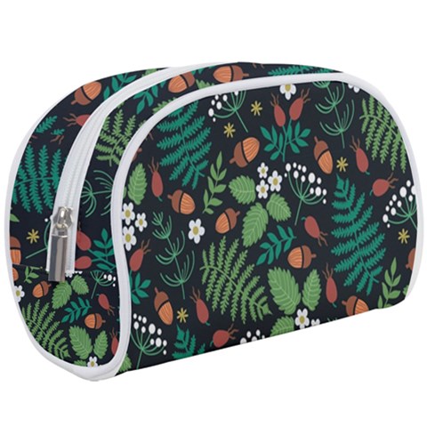 Pattern Forest Leaf Flower Motif Make Up Case (Large) from ArtsNow.com