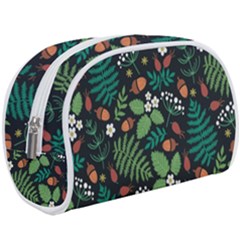 Pattern Forest Leaf Flower Motif Make Up Case (Large) from ArtsNow.com