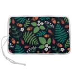 Pattern Forest Leaf Flower Motif Pen Storage Case (M)
