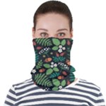 Pattern Forest Leaf Flower Motif Face Seamless Bandana (Adult)