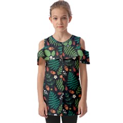 Fold Over Open Sleeve Top 
