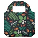Pattern Forest Leaf Flower Motif Premium Foldable Grocery Recycle Bag