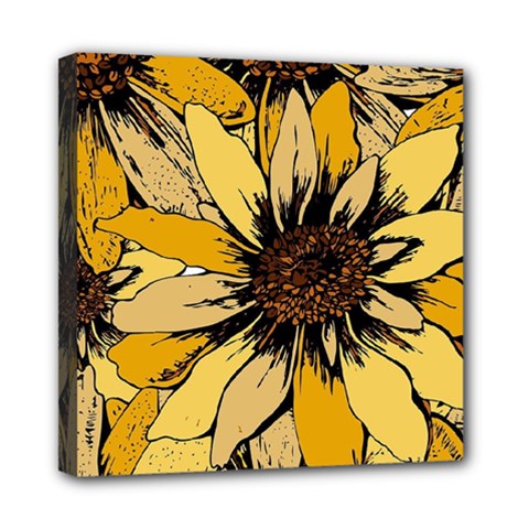 Colorful Seamless Floral Pattern Mini Canvas 8  x 8  (Stretched) from ArtsNow.com