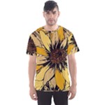 Colorful Seamless Floral Pattern Men s Sport Mesh T-Shirt