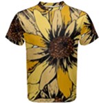 Colorful Seamless Floral Pattern Men s Cotton T-Shirt