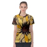 Colorful Seamless Floral Pattern Women s Sport Mesh T-Shirt