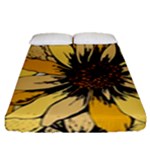 Colorful Seamless Floral Pattern Fitted Sheet (Queen Size)