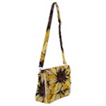 Colorful Seamless Floral Pattern Shoulder Bag with Back Zipper