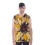Colorful Seamless Floral Pattern Men s Basketball Tank Top