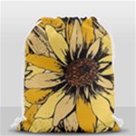 Colorful Seamless Floral Pattern Drawstring Bag (Small)