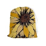 Colorful Seamless Floral Pattern Drawstring Pouch (XL)