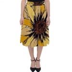 Colorful Seamless Floral Pattern Classic Midi Skirt
