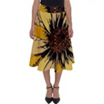 Colorful Seamless Floral Pattern Perfect Length Midi Skirt