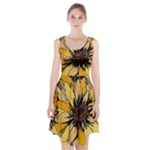 Colorful Seamless Floral Pattern Racerback Midi Dress