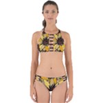 Colorful Seamless Floral Pattern Perfectly Cut Out Bikini Set