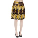 Colorful Seamless Floral Pattern Pleated Skirt
