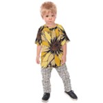 Colorful Seamless Floral Pattern Kids  Raglan T-Shirt