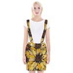 Colorful Seamless Floral Pattern Braces Suspender Skirt
