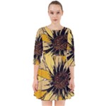 Colorful Seamless Floral Pattern Smock Dress