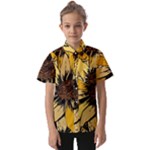 Colorful Seamless Floral Pattern Kids  Short Sleeve Shirt