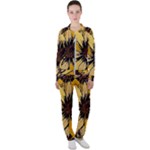 Colorful Seamless Floral Pattern Casual Jacket and Pants Set