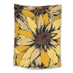 Colorful Seamless Floral Pattern Medium Tapestry