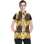 Colorful Seamless Floral Pattern Women s Puffer Vest
