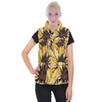 Colorful Seamless Floral Pattern Women s Button Up Vest