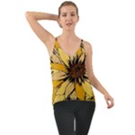 Colorful Seamless Floral Pattern Chiffon Cami