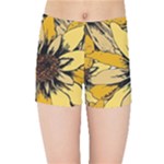 Colorful Seamless Floral Pattern Kids  Sports Shorts