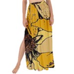 Colorful Seamless Floral Pattern Maxi Chiffon Tie-Up Sarong