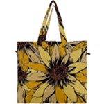 Colorful Seamless Floral Pattern Canvas Travel Bag