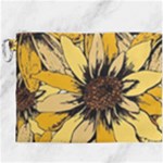 Colorful Seamless Floral Pattern Canvas Cosmetic Bag (XXXL)